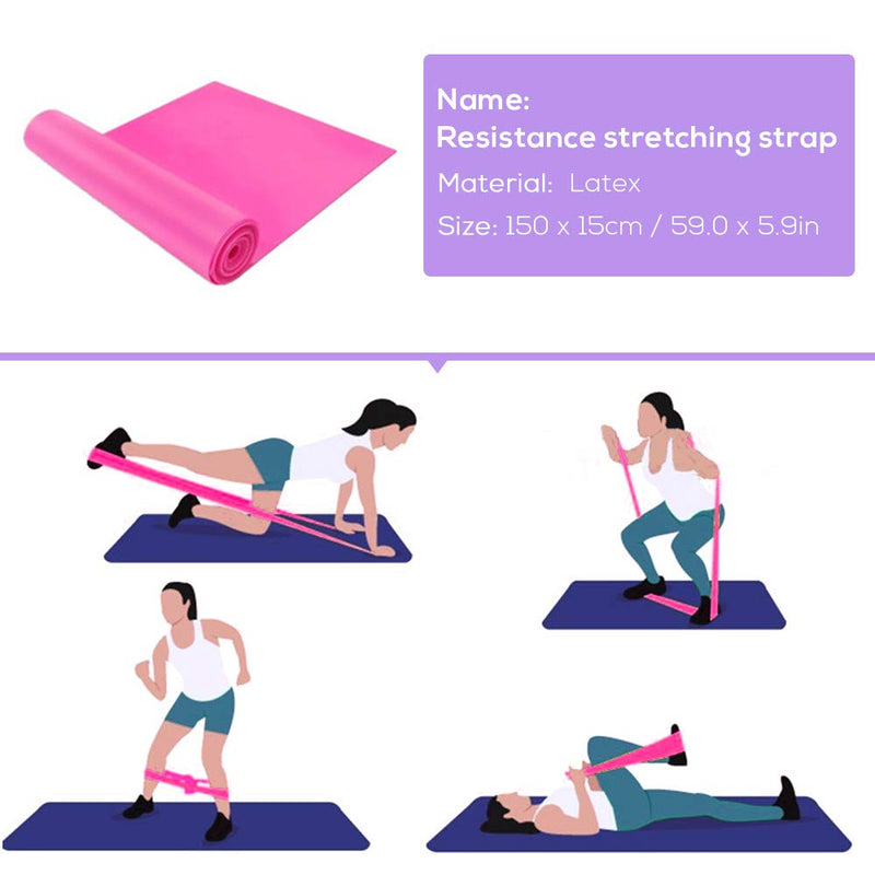 [Australia] - Lixada Yoga Starter Kit 5pcs Yoga Equipment Set with Yoga Blocks Yoga Ball Stretching Strap Resistance Loop Band Exercise Band Blue 