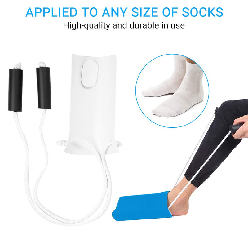 [Australia] - Sock Aid Helper,ANGGREK 1 Disability Aids Extends Reachup To 33", Easy on & Off Stocking Slider Plastic Sock Helper Aide Tool for Elderly, Pregnant, Disability 