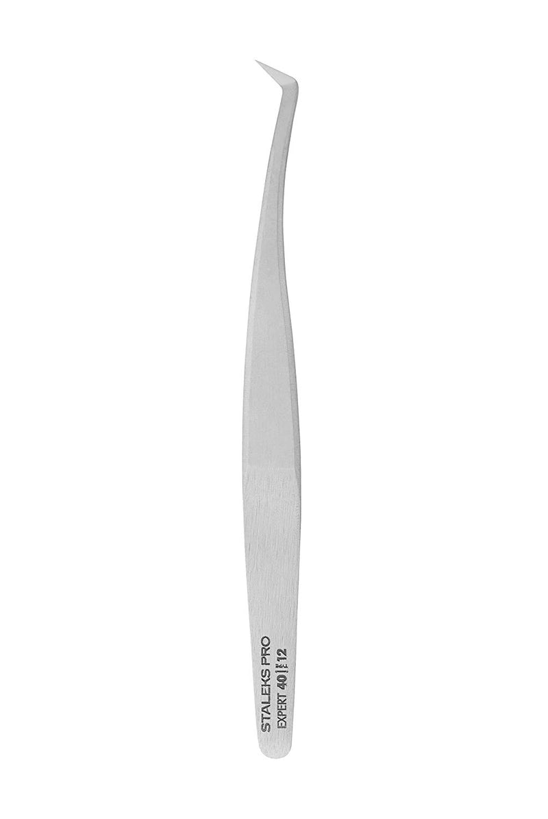 [Australia] - Staleks Eyelash Tweezers EXPERT TE-40/12 (Curved Type 12) Curved Type 12 