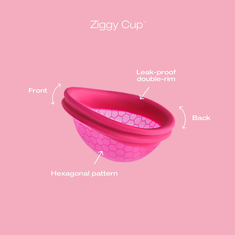 [Australia] - Intimina Ziggy Cup – Extra-Thin Reusable Menstrual Cup with Flat-fit Design 