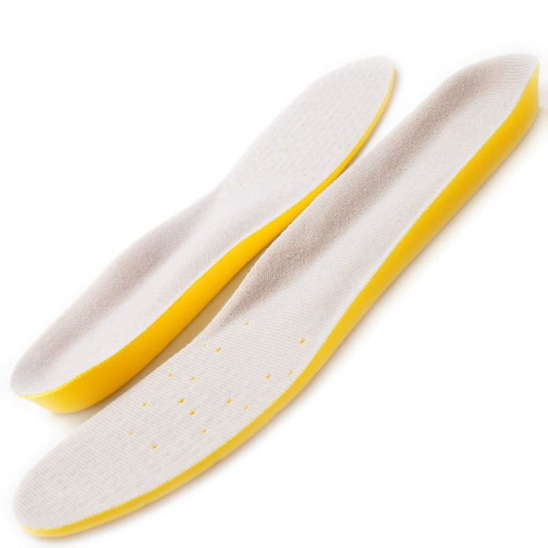 [Australia] - Shoe Insoles, Memory Foam Insoles, Providing Excellent Shock Absorption and Cushioning for Feet Relief, Comfortable Insoles for Men and Women for Everyday Use, M [US M: 6-9/W: 7-11] Yellow M [US M: 6-9/W: 7-11] 