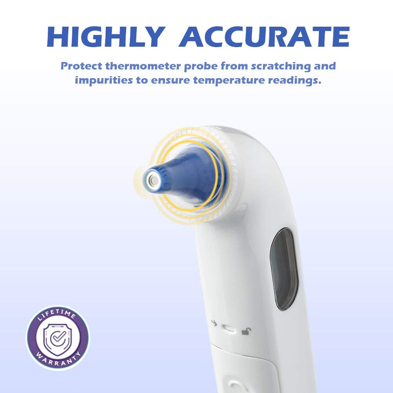 [Australia] - 100Pcs Ear Thermometer Probe Covers, Refill Caps Thermoscan Covers for Braun ThermoScan Models and Other Types of Digital Thermometers, Pack of 100 Pieces (Pack of 100 PCS) Pack of 100 Pcs 
