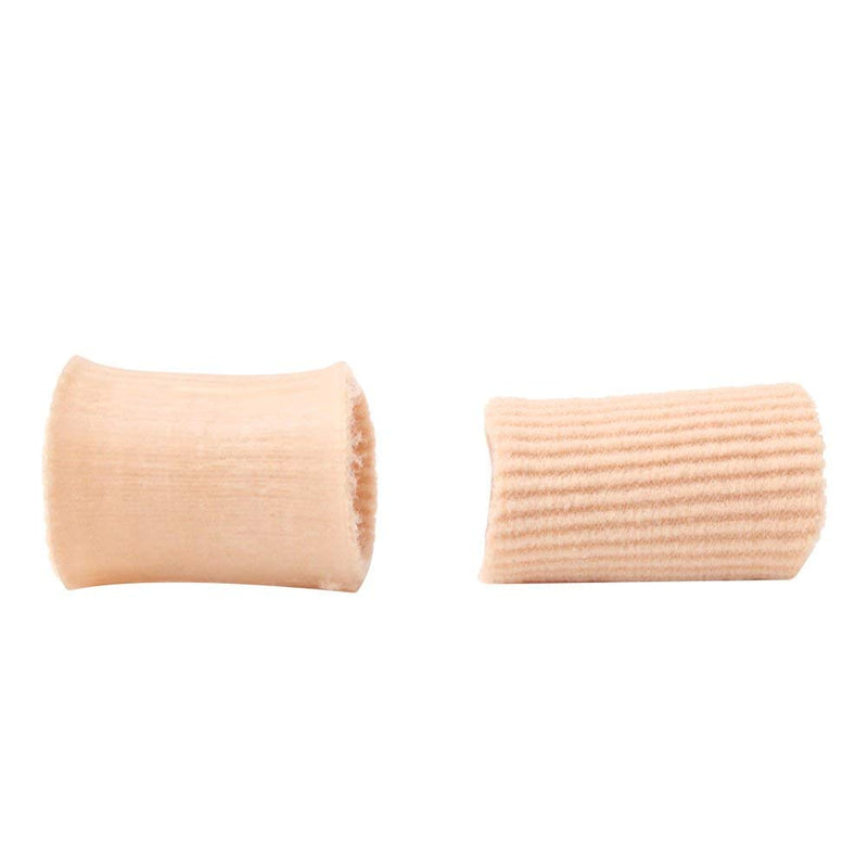 [Australia] - footinsole Toe Protectors Heels -Gel Toe Tube - Fabric Sleeve Protectors 2PCS (0.6 X 6 Inches) (0.6 X 6 Inch)-S 