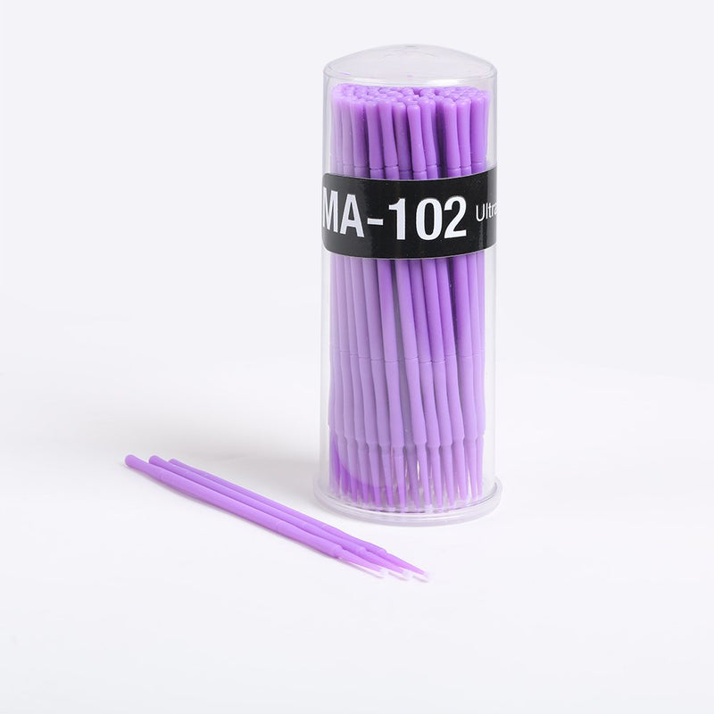 [Australia] - Shintop 400pcs Disposable Micro Applicator Brushes Great for Dental/Oral/Makeup (Purple, 1.5mm) Purple (400pcs) 