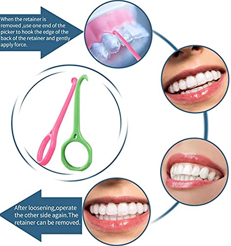 [Australia] - 10 Pieces Aligner Removal Tool Invisible Tooth Removal Aligner Chewies and Removal Tool Kits Retainer Remover for Invisible Braces Tooth Cleaning Oral Care 