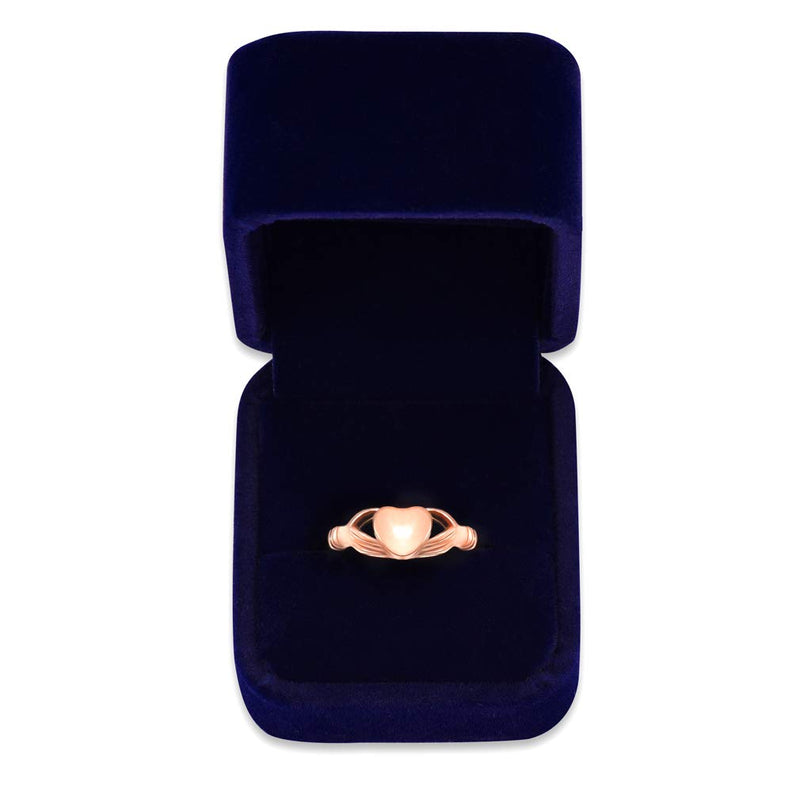 [Australia] - Minicremation Cremation Jewelry Urn Ring for Ashes Women Finger Ring Keepsake Memorial Jewelry Hold Loved Ones Ashes Rose Gold 8 