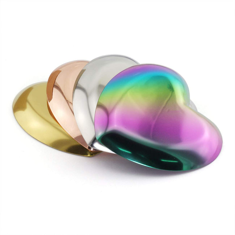 [Australia] - JCBIZ 1 Piece Silver Luxurious Metal Storage Tray Heart Shaped Jewelry Display Tray Home Decoration Serving Plate Craft for Table Organizer 