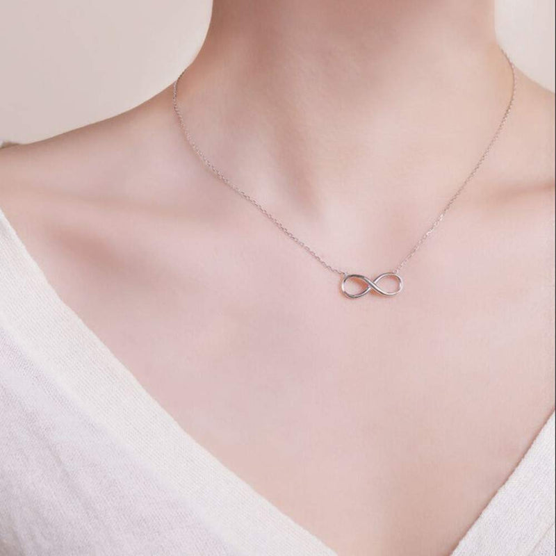 [Australia] - Dtja Tiny Heart Star Moon Cross Infinity Love Pendant Necklace for Women Girls Kids 925 Sterling Silver 14K Gold Plated Simple Mini Cute Petite Choker Tassel Chain Minimalist Jewelry Set 