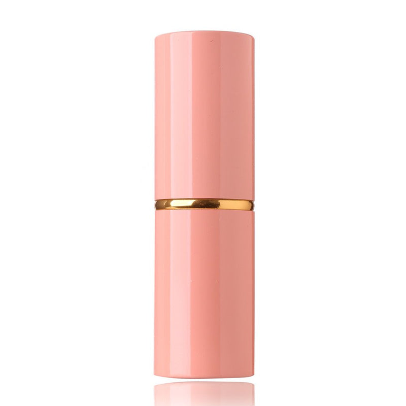 [Australia] - Aguder Retractable Kabuki Brush with Soft Synthetic Fiber Bristles, Pink Gold 