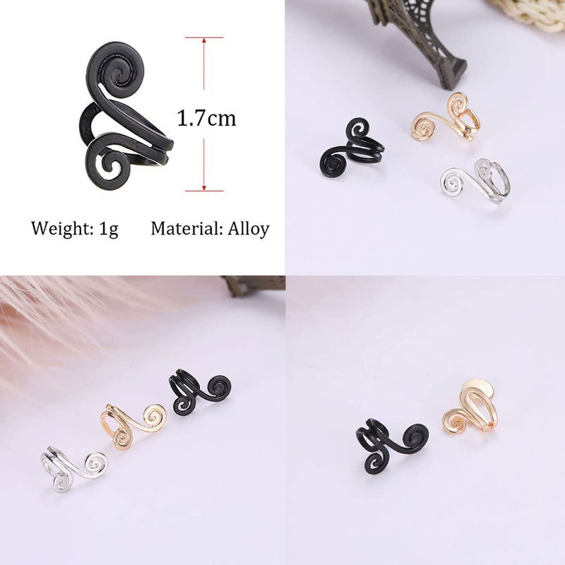 [Australia] - 6Pcs Zunis Acupressure SLI-mming Earrings,Non Pierced Ears Earrings for Acupressure,Non Piercing Acupressure Earrings for Earrings for Women Men 