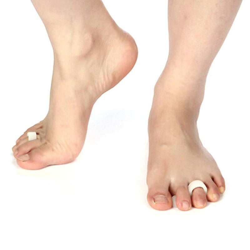 [Australia] - 1Pair/2Pcs Gel Hammer Toe Crest Pads - Right and Left Soft Silicone Hammertoe Support Crest Cushion - Corrector and Straightener for Overlapping, Curled, Curved, Crooked, Clubbed Claw and Mallet Toe C 1 Pair 