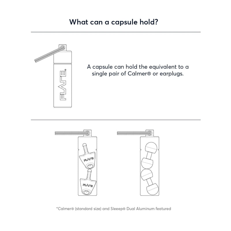 [Australia] - Flare Audio Capsule Blue - Tough Lightweight Aluminium, Water-Proof, Keychain 