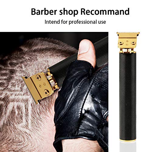 [Australia] - Professional Barber Trimmer, Cordless Barber Trimmer, Barber Electric Fade Hair Trimmers Set Liners Close Cutter (Black T8) 