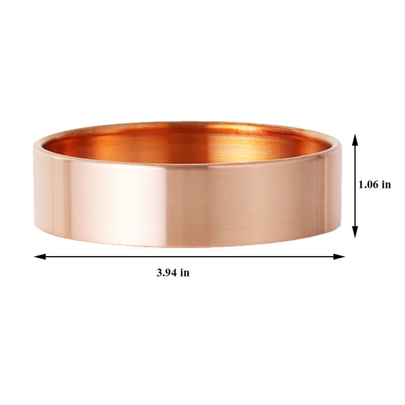 [Australia] - Exttlliy Circular Copper Ring Holder Jewelry Organizer Trays Muti-Functionary Storage Dish with Edge Roll for Key Earring Bracelet (Gold, Small) Gold 