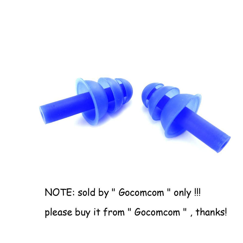 [Australia] - 6Pairs Reusable Silicone Swimming Earplugs Soft and Flexible Ear Plugs for Swimming, Learning, Hearing Protection, Concerts, Airplanes, Shooting, etc 