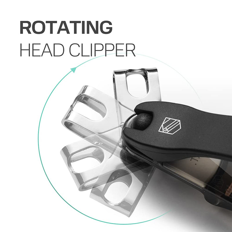 [Australia] - Steinder Toenail clippers, EASY Nail clippers Self Pedicure tool for ingrown Toe nail,EZ grip & Effortless 360 Degree Rotary Blade & Nail Catcher Design 