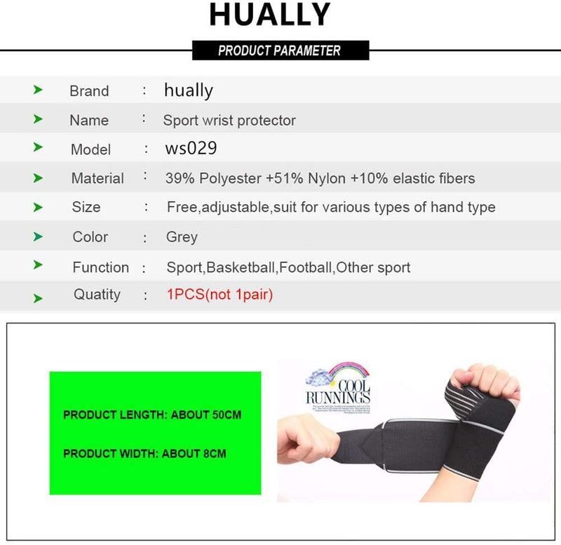 [Australia] - Hually Wrist Support, Adjustable Wrist Brace for Men and Women, wrist wraps One Size Fits all, Breathable and Comfortable Wrist Straps Support for Bench Press, Weightlifting, gym, Sports etc 