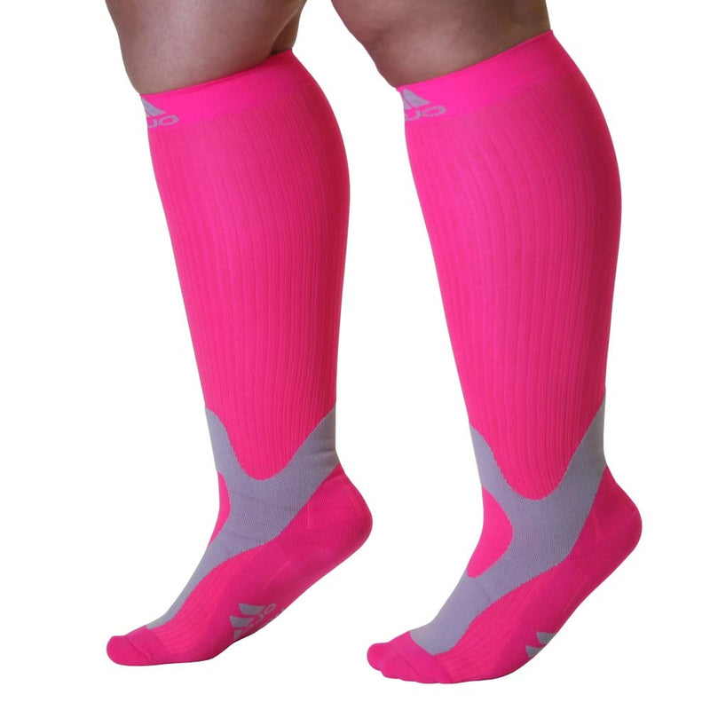 [Australia] - Mojo Medical Compression Socks for Women & Men Circulation - 20-30mmHg Medium Pink 