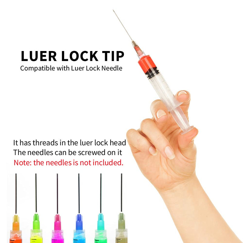 [Australia] - 5ml Luer Lock Syringe 20-Pack Plastic 5ml Syringes with Luer Lock Tip, Individually Sterile Sealed, No Needle 20.0 