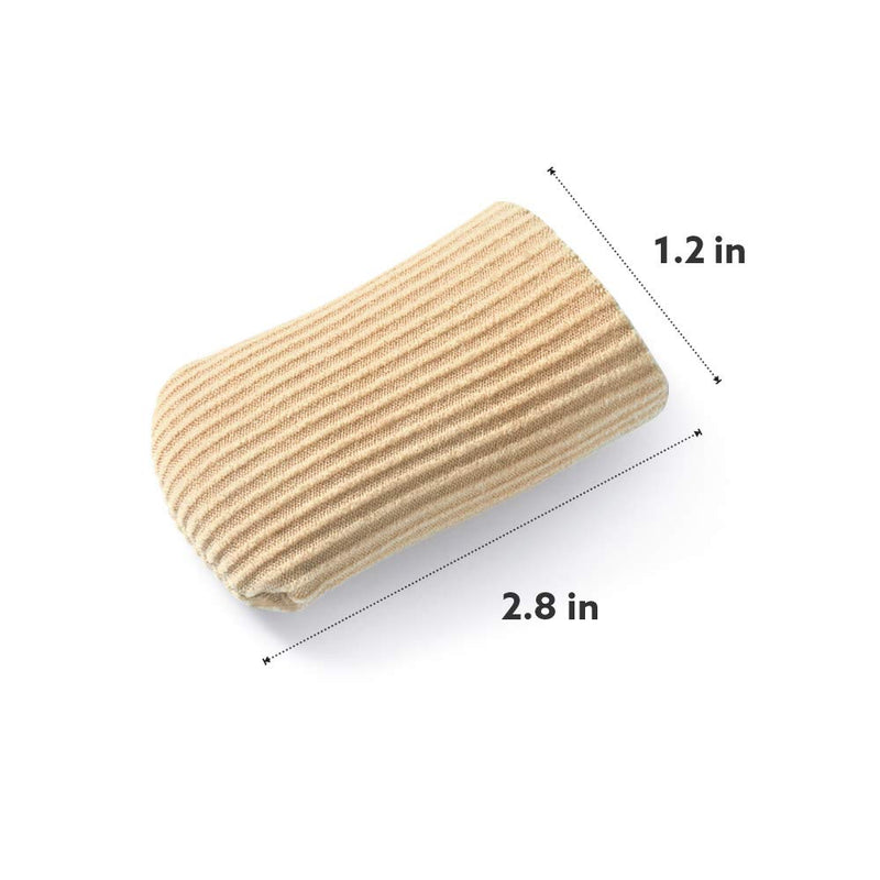 [Australia] - Gel Toe Caps,4 Pcs/Pack for Big Toes, Toe Covers,Toe Protectors,Toe Sleeves,for Corns Remover, Callus Cushion, Bunion Treatment (Brown) Brown 