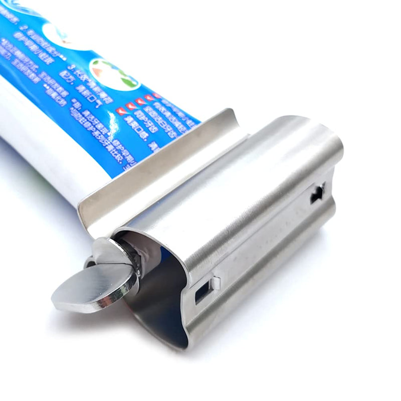 [Australia] - Alnicov Toothpaste Tube Squeezer,2 Pcs Toothpaste Squeezer Rollers,Stainless Steel Toothpaste Tube Wringer Seat Holder Stand 
