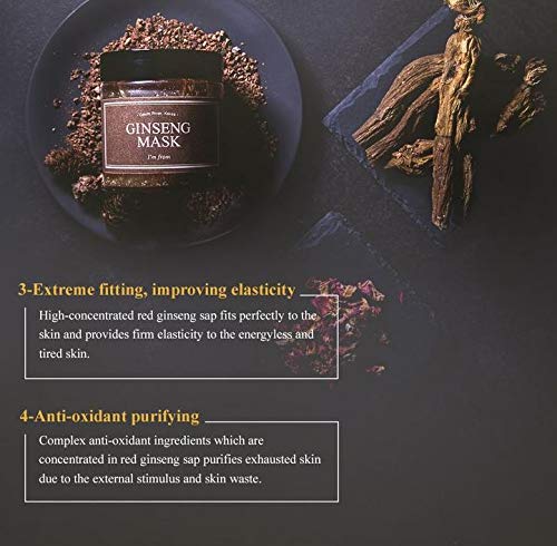 [Australia] - [I'M FROM] Ginseng Mask, detox, elasticity, prevent fine lines, 3.97% ginseng extract, 120g, 4.23oz 