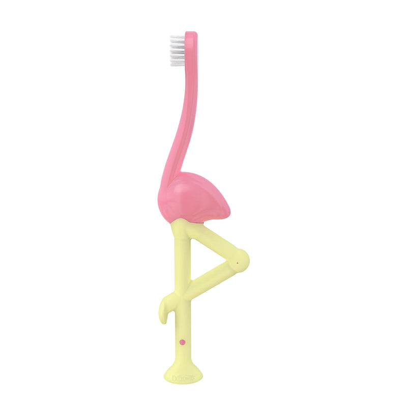 [Australia] - Dr. Brown's Flamingo Toddler Toothbrush, Pink Pink Flamingo 