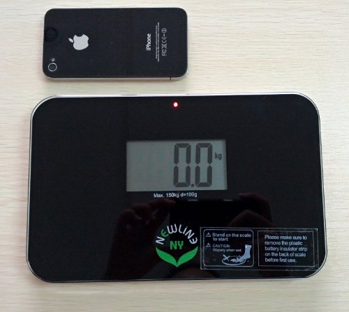 [Australia] - NewlineNY Auto Step On Super Mini Smallest Travel Bathroom Scale SBB0638SM (Black) Black 