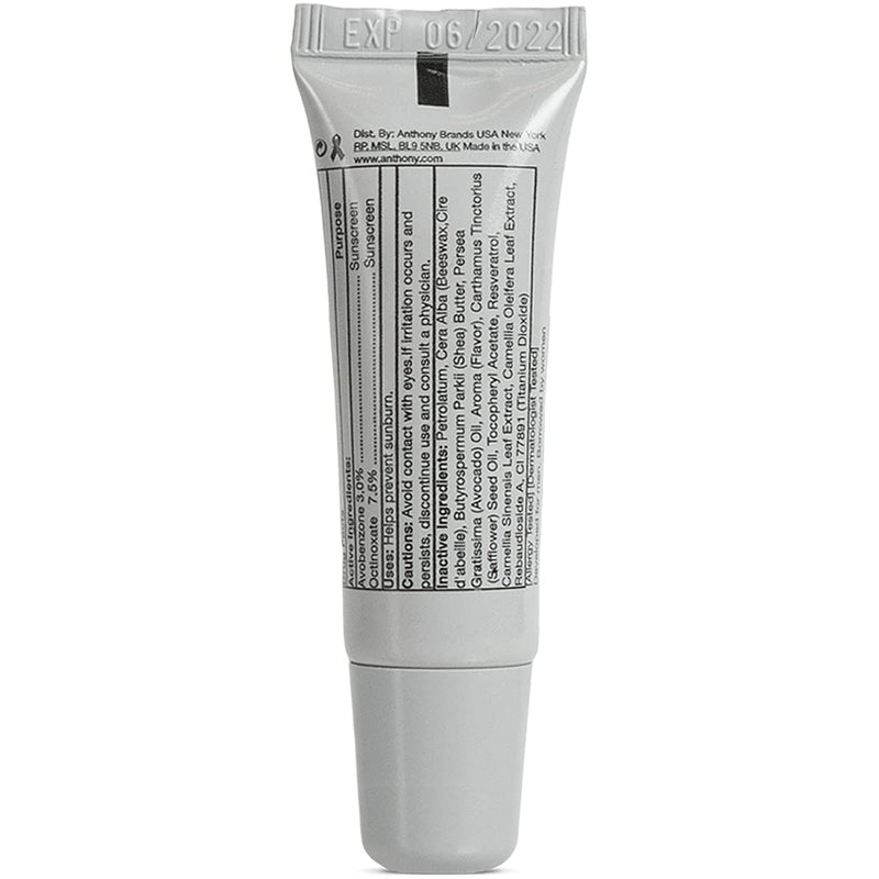 [Australia] - Anthony Mint & White Tea Advanced Formula Lip Balm SPF 25, Contains Green Tea Extract, Shea Butter, Avocado Oil, Vitamin E, Moisturizes, Conditions, Soothes and Protects Lips Mint and White Tea 