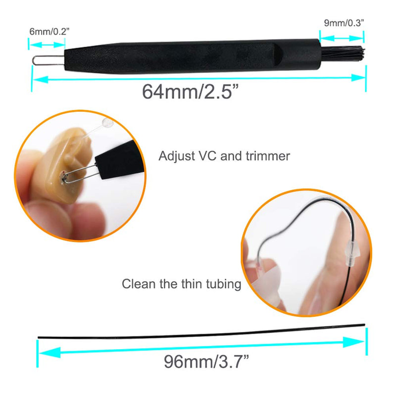 [Australia] - 8 pieces hearing aid amplifier cleaning tools, earbuds/Headphones/Airpods cleaner brush kits with case 