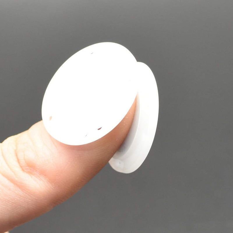 [Australia] - 41L Magnetic Coat Buttons 26mm/1” Invisible Hidden Sewing Button Nylon with Magnets Inside for Coat Jacket Suitcase Bag Windbreaker Pajamas FBM Shipment 6pcs (26mm, White) 