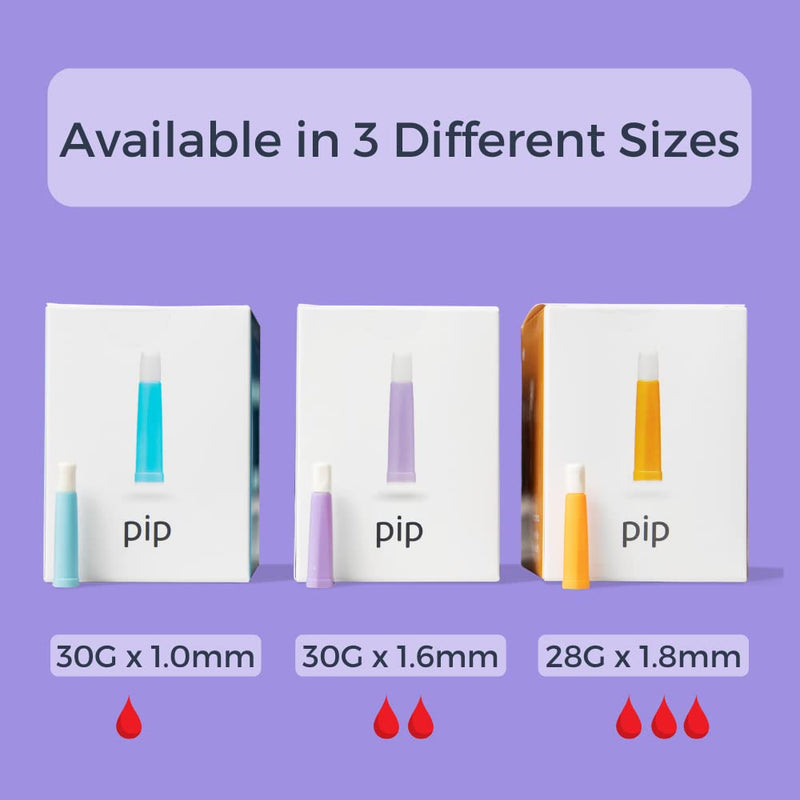 [Australia] - Pip Lancets, 30G x 1.6mm, 100ct. Box 