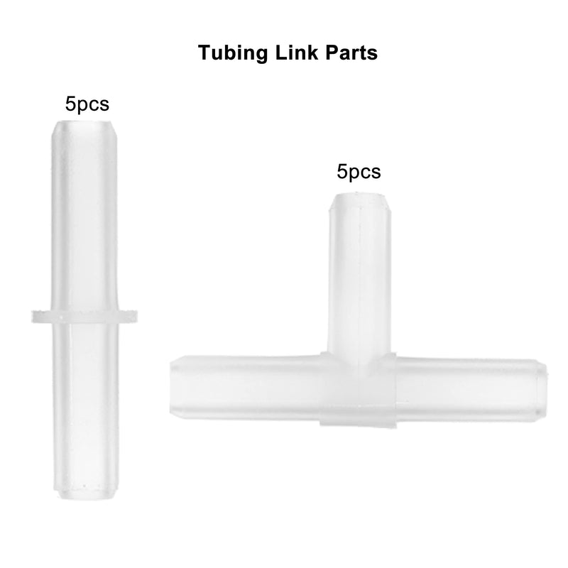 [Australia] - Kuaman 10M Soft Standard Oxygen Airline Tubing with 10PCS Connectors, 4 * 6MM Clear Aquarium Air Line Hose Air Pump Accessories for Fish Tank 