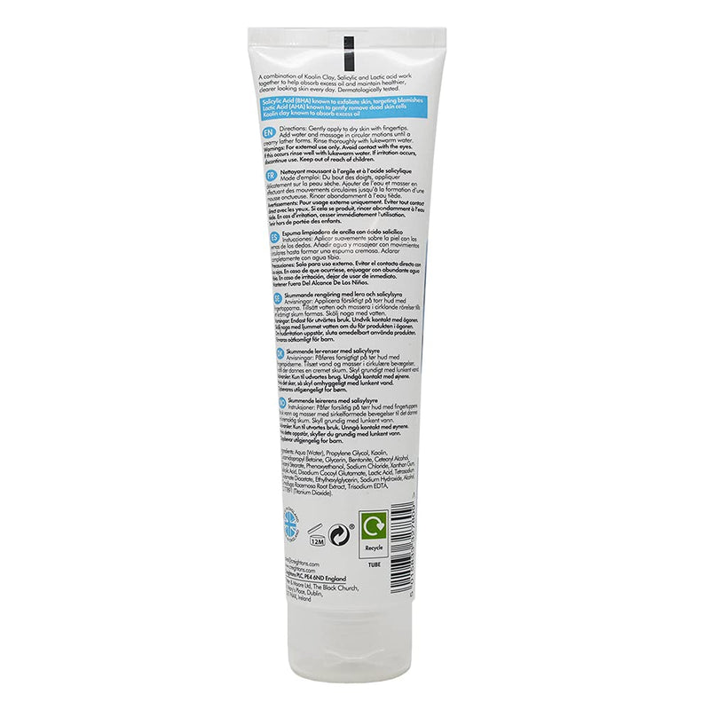 [Australia] - Creightons Salicylic Acid Foaming Clay Cleanser (125ml) - Contains Salicylic Acid & Lactic Acid with White Clay to Deeply Cleanse & Purify for Healthier Looking Skin. Dermatologically Tested 