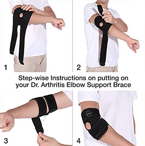 [Australia] - Doctor Developed Premium Copper Lined Elbow Support Brace And Doctor Written Handbook —guaranteed Relief & Support for Elbow Injuries and Other Elbow Conditions 