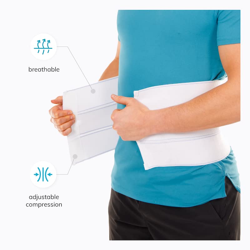 [Australia] - BraceAbility Plus Size Bariatric Abdominal Stomach Binder - Belly Support Band Wrap for Big Men or Women, Obesity Girdle Belt for Post Surgery Recovery, Hernia Treatment and Tummy Waist Compression (4X-Large (Pack of 1)) 4XL 
