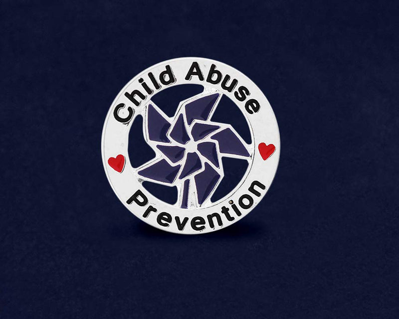 [Australia] - Fundraising For A Cause | Child Abuse Prevention Awareness Pins – Pinwheel Lapel Pins for Child Abuse/Neglect Prevention Fundraising, Awareness, and Gift-Giving 1 Piece 