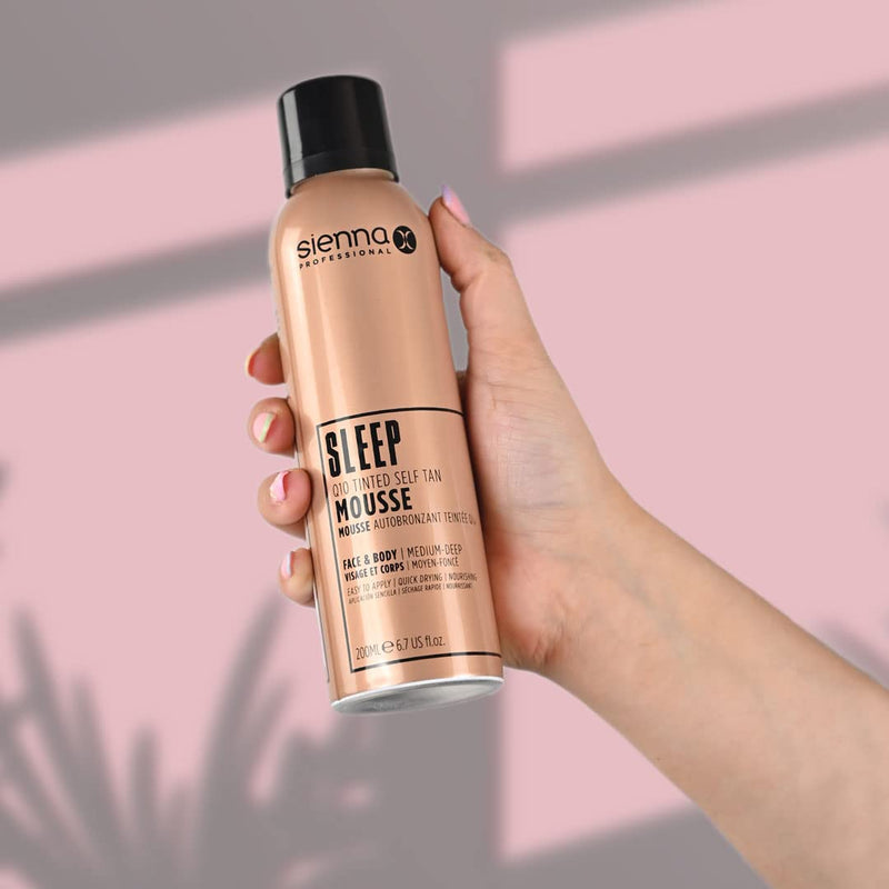 [Australia] - Sienna-X Q10 Self Tan Tinted Mousse 200 ml. Vegan Friendly & Cruelty Free Formula For Face and Body. Quick Drying and Enriched With Vitamin E and Pomegranate For A Flawless Tan. Ideal For New Tanners. 