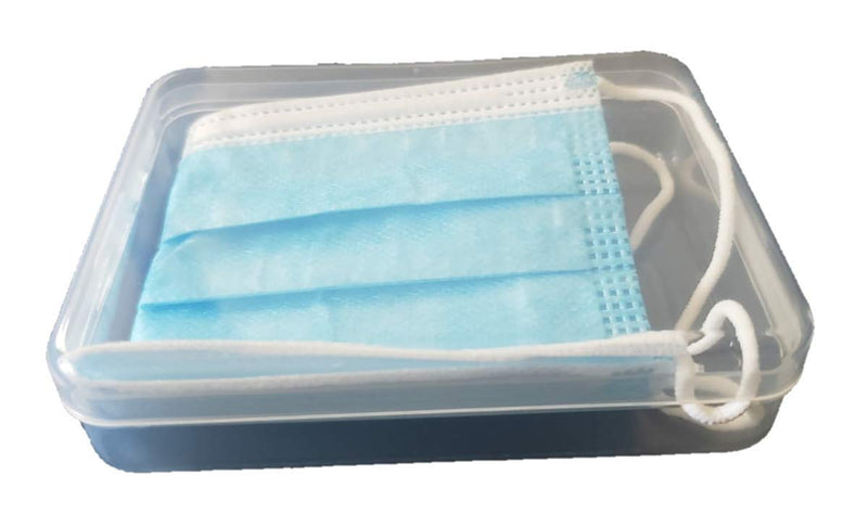 [Australia] - ProSeries Healthcare - Mask Case Portable Storage Box Organizer - Keep Masks, Keys or Cards Clean and Safe (1 Small + 1 Large) 1 Small + 1 Large 