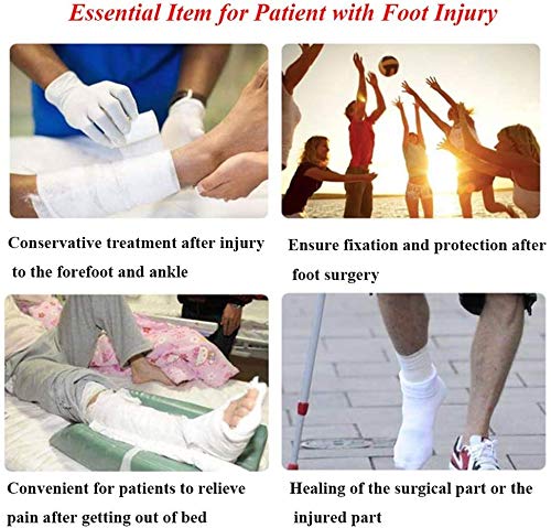 [Australia] - Cast Shoe Foot Fracture Support Open Toe Plaster Cast Boot Post Op Shoe Toe Valgus Surgical Fixed Gypsum Shoe Walking Boot for Foot Injuries Stable Ankle Joints Postoperative Recovery Pain Relief M: For Mens size 8.5-10/ Womens Size 10-11 