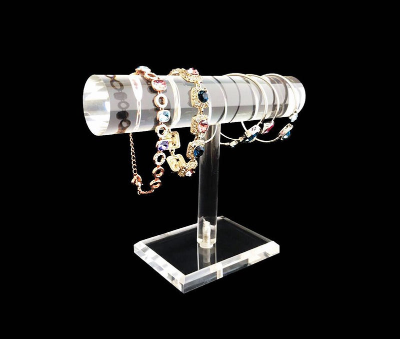 [Australia] - Jewelry Display Stands for Shows Premium Quality Clear T Bar Block Trade Store Exhibit Photo Prop Gallery Minimalist Style Contemporary Modern Design Unique Presentation T-Bar Stand 