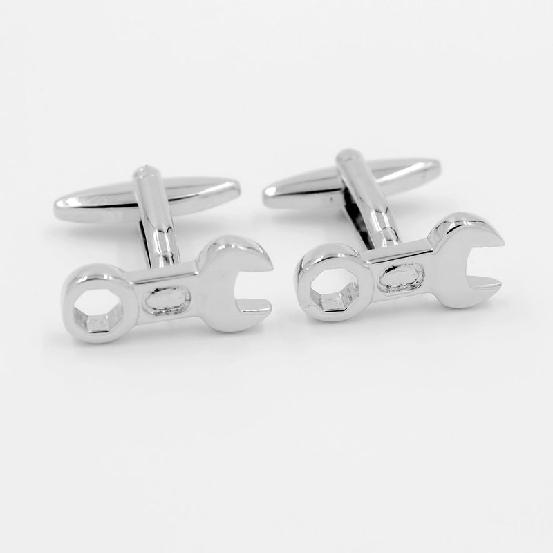 [Australia] - Tools Spanner Wrench Cufflinks Shirt Carpenter Joiner Workman Mechanic DIY Tool 