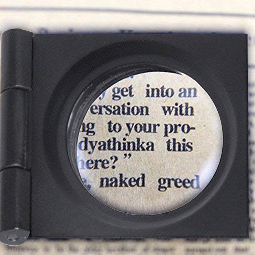 [Australia] - 10X 28mm Mini Three-Folding 10X Magnifier,Zinc Alloy Magnifier Magnifying Glass with Scale,for Textile Optical Jewelry Tool (5Pcs) 