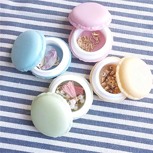 [Australia] - Rocutus 16 Pieces Macaron Case,Candy Color Mini Macaron Box, Macaron Jewelry Box, Macaron Cute Pill Box, Macaron Jewelry Storage Box, Cute Pill Organizer Case 