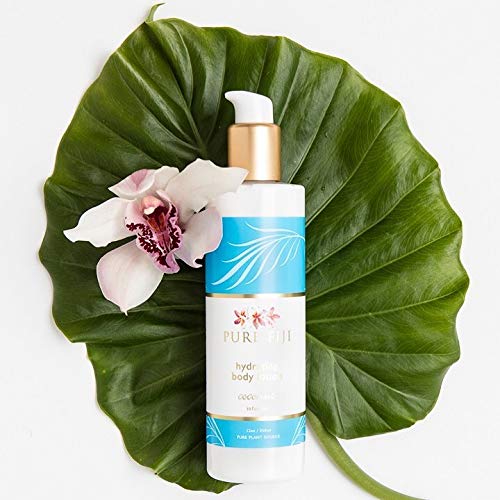 [Australia] - Pure Fiji Hydrate & Polish Kit - Hydrating Body Lotion 8oz and Coconut Crush Scrub 6oz in Canvas Bag, Coconut 