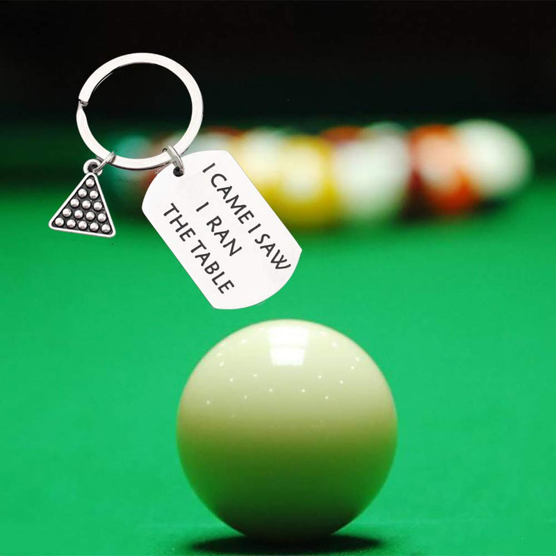 [Australia] - MAOFAED Billiards Gift Pool Player Gift Pool Table Gifts Cue Sports Gift I Came I Saw I Ran The Table Gift for Guy Dad Boyfriend 
