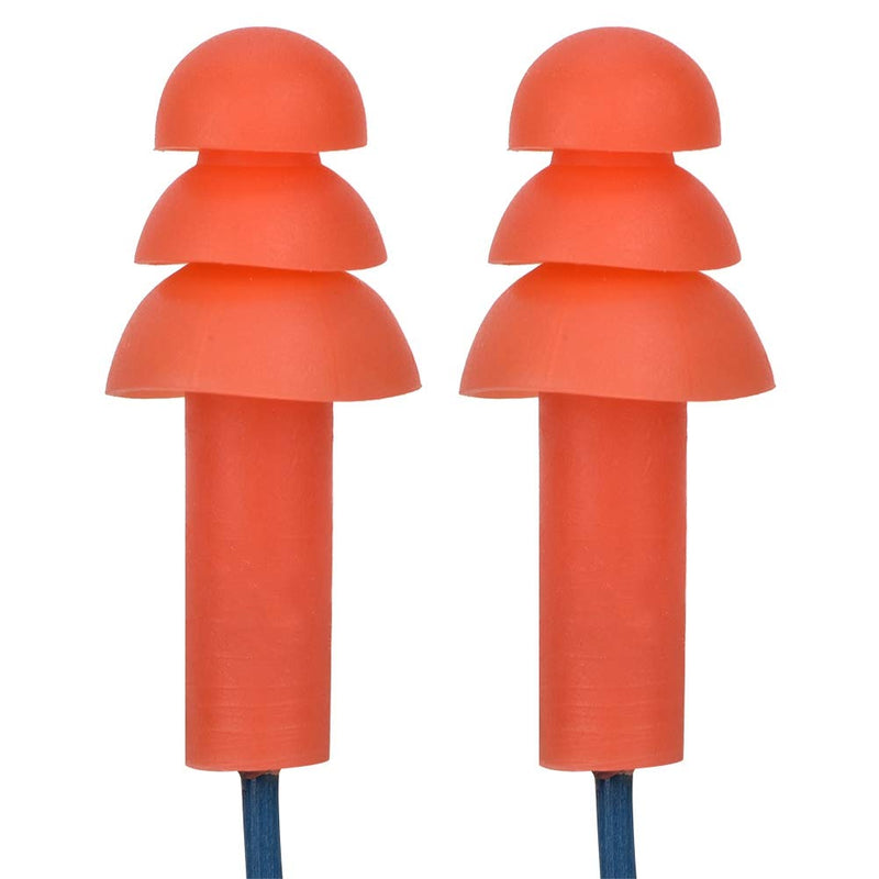 [Australia] - Corded Silicone Noise Reduction Ear Plugs，Metal Detectable Hearing Protection Ear Plugs，Noise Reduction Earplugs 