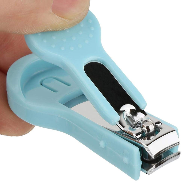 [Australia] - 3 in 1 Baby Nail Clipper Baby Grooming Kit, Baby Manicure Set with Nail Scissors Nail Clipper and Nail File for Newborn Toddler Toes Fingernails Care Trim Polish Kit(Blue) Blue 