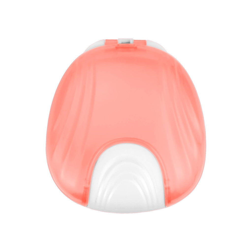 [Australia] - 1 Pack Press Retainer Case, Portable Denture Box, Braces Denture Retainer, Easy to Carry, Suitable for Dentures, Braces (Pink) Pink 