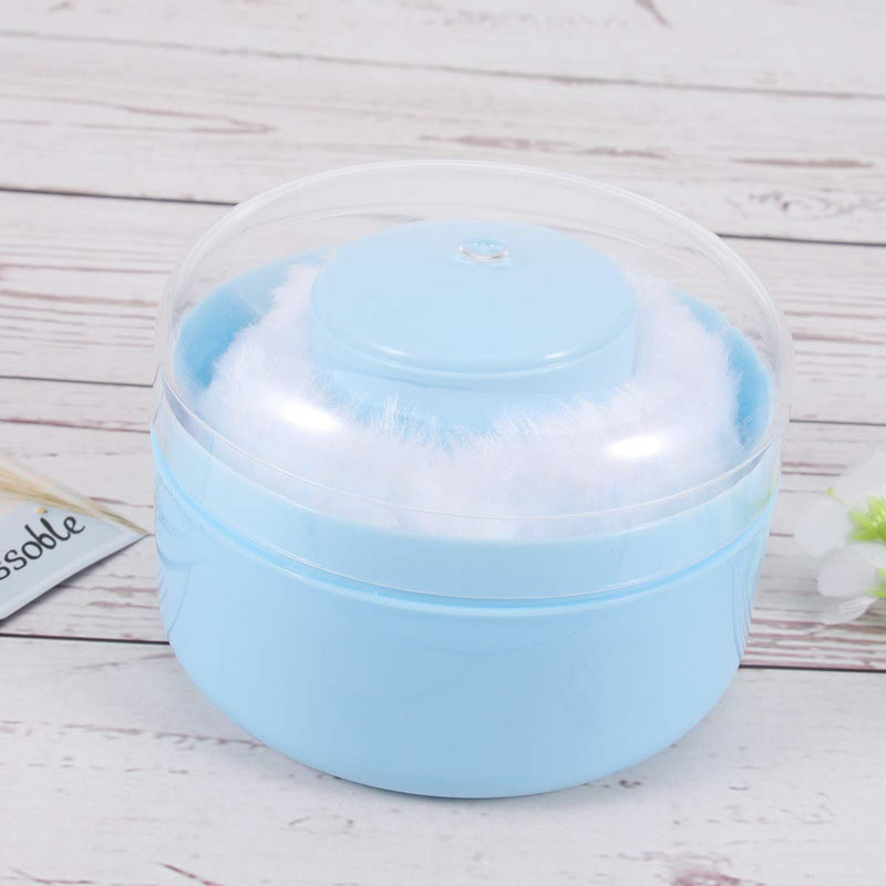 [Australia] - LEORX Body Powder Puff Large Fluffy Loose Powder Sponge with Container Case, 2 Set 